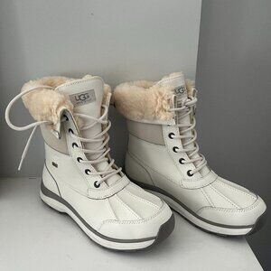 White UGG Adirondack III Tipped Snow Boot (Size 8.5 US)